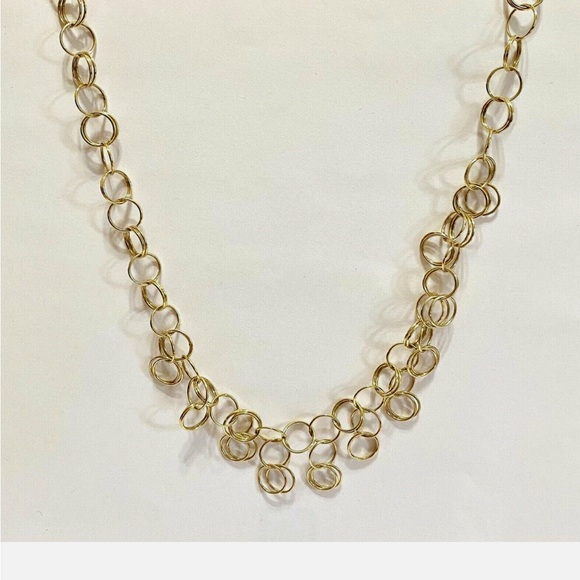 Milor Gold Circle Link Necklace - Picture 1 of 2